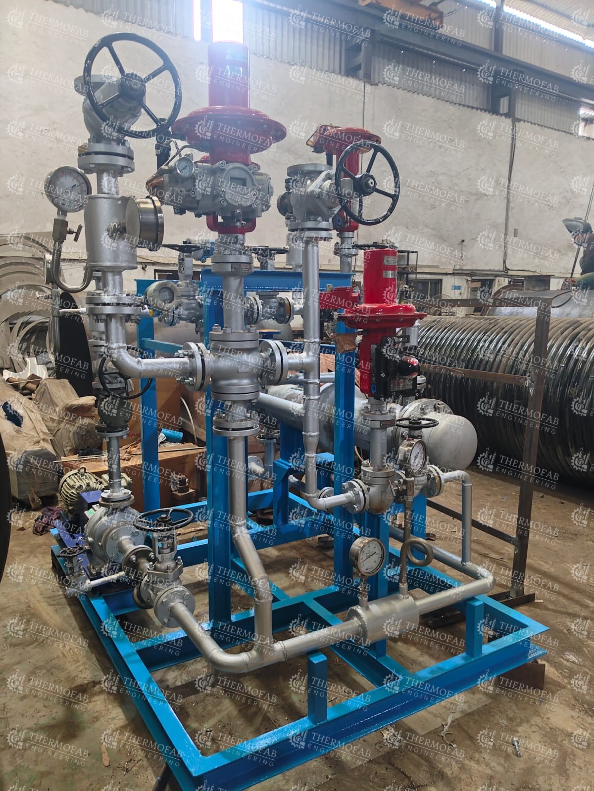 Thermic Oil Heating Skid System Installation